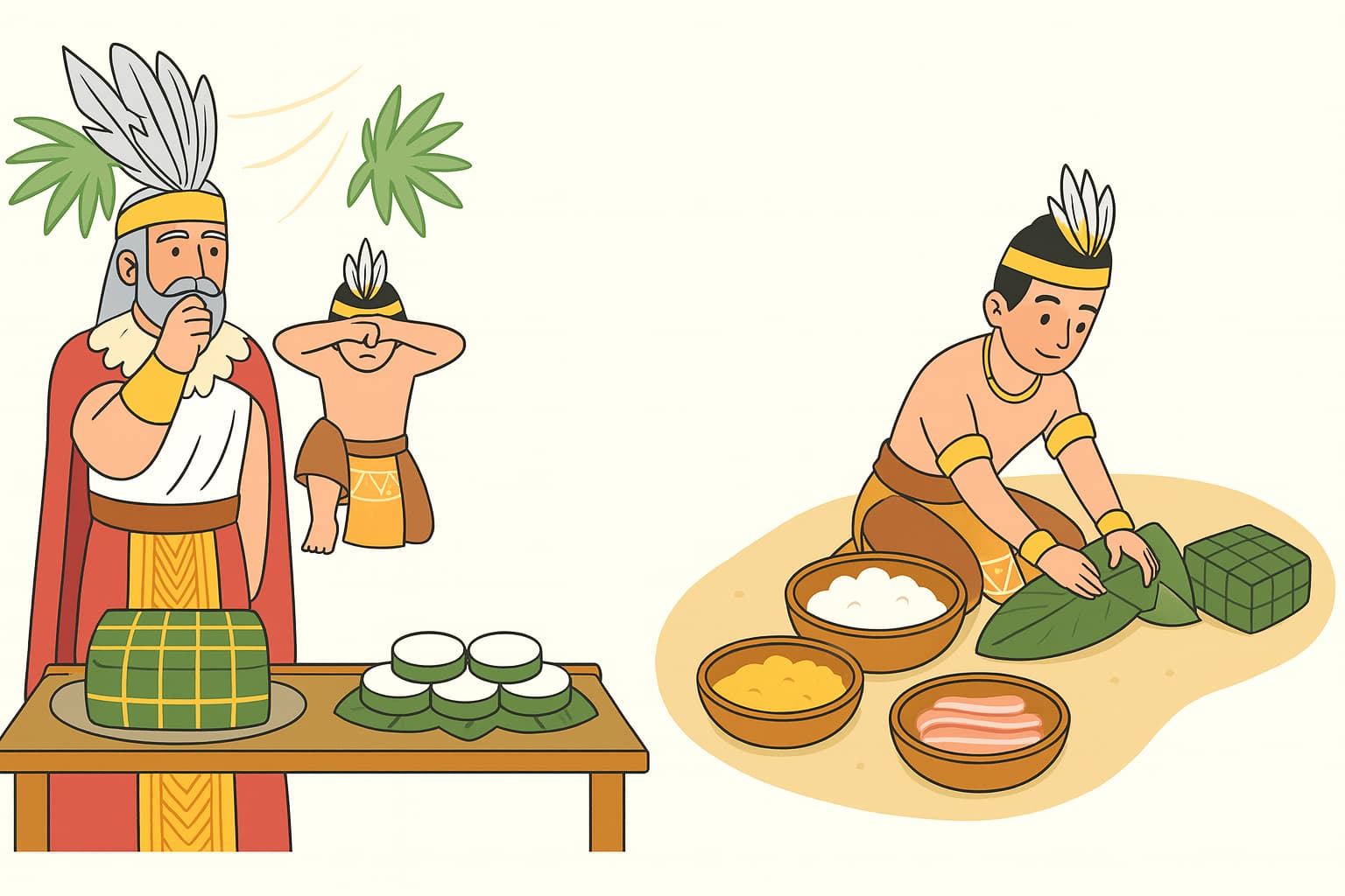 Sự tích Bánh Chưng, Bánh Giầy