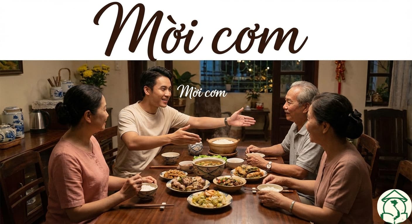 Mời cơm trong bữa ăn