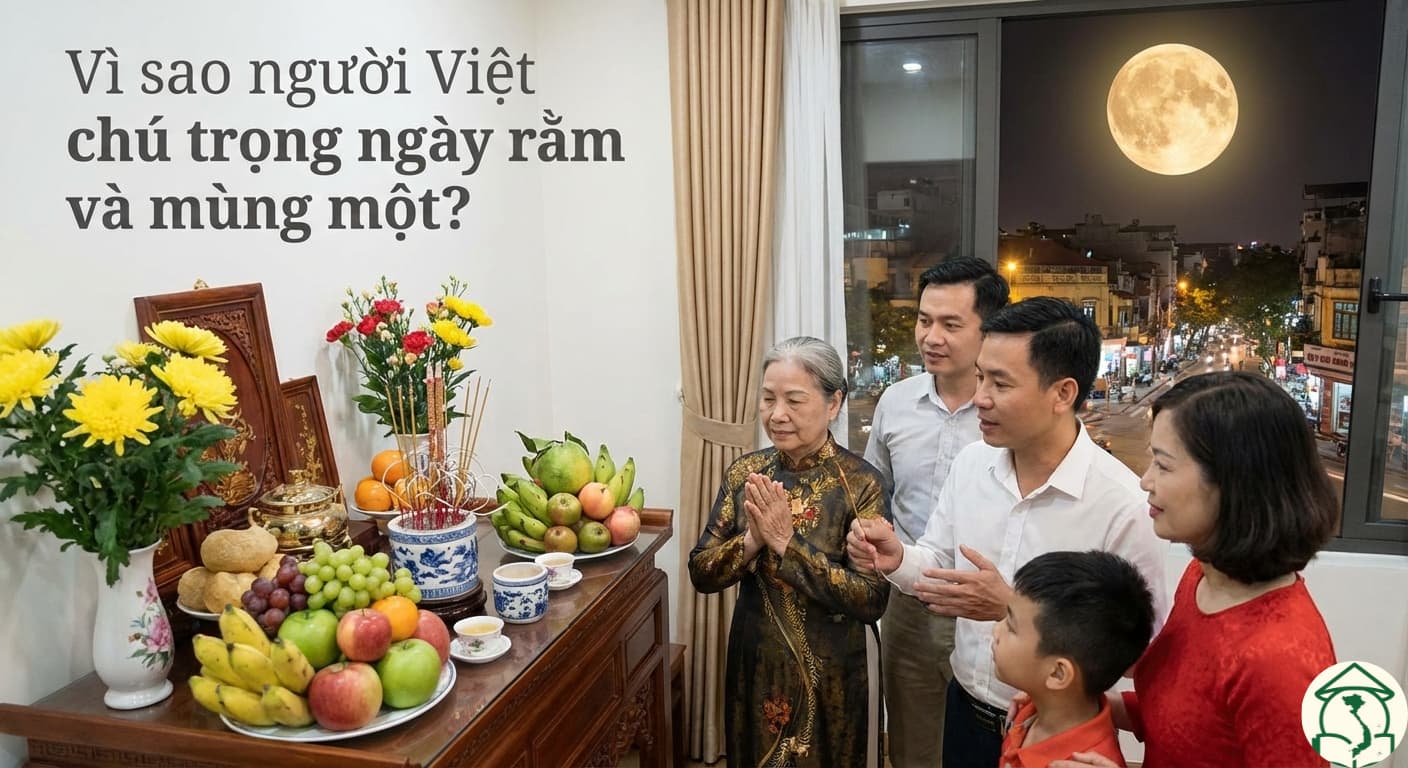 Vì sao người Việt chú trọng ngày rằm và mùng một?